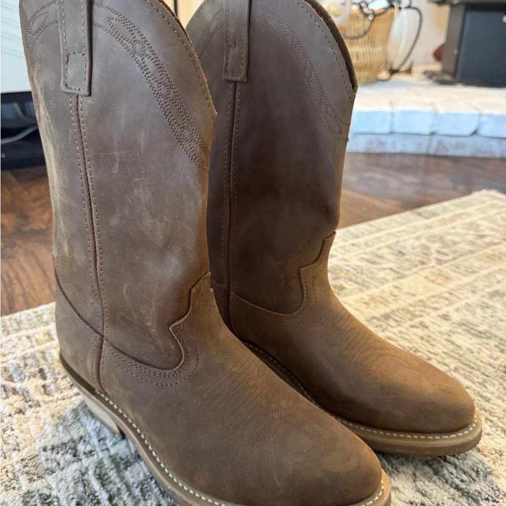 Masterson boot co. Men's Brown Leather Western Boots